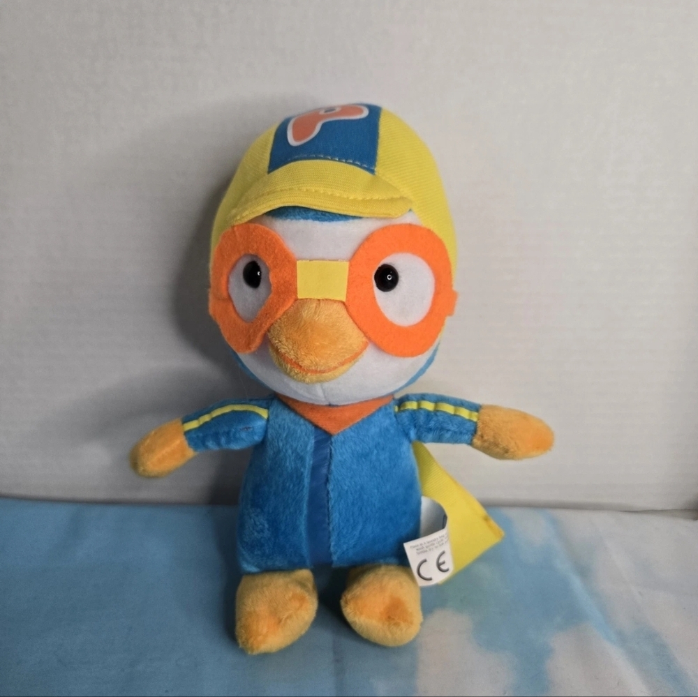 Korean Air Pororo the Little Penguin Plush Toy 9” Stuffed Animal Without Blanket